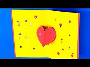 איך להכין כרטיס ברכה לב קופץ