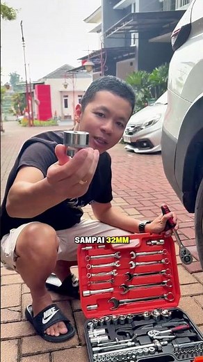 Tool Box Set Lengkap 82 Pcs REAIM, kunci shock, kunci ring pas, obeng dan lainnya