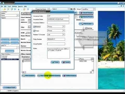 Liquid EHR Optometry Software -- Patient Record