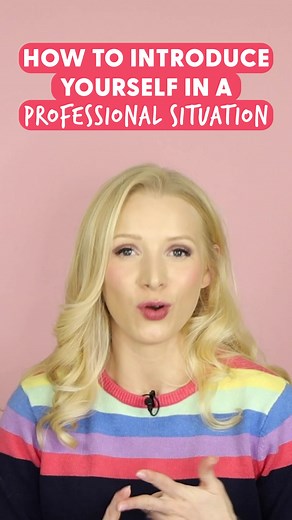 Introduce yourself professionally in a work situation! 🔥#businessenglish #professionalenglish #advancedenglish