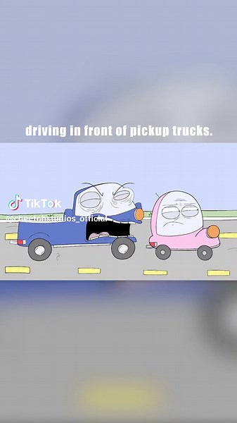 When a pickup truck is behind you lol⁣ ⁣ #animation #animated #funnyanimation #funny #funnyanimations #random #cartoons #funnycartoons #funnycartoon #funnyanimated #fyp #foryoupage #cartoon #comedy #drivingfail #funnydrivingmoments #drivinglessons