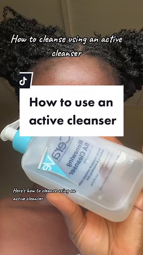 How to use the cerave sa cleanser. #cleansingtutorial #howto #skincareroutine #sacleanser @CeraVe