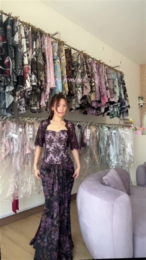 Dreamy Dark Feminine Kebaya Modern for Graduation – Nona Atelier