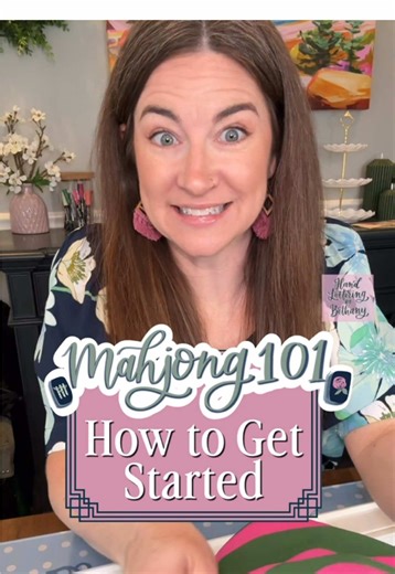 Ready to learn how to play Mahjong?! ✨ Let's talk about how to start a game... Welcome back to my Mahjong 101 series for American mah-jongg beginners! Today we're going over the first step of starting each game: building the walls. BUILDING THE WALLS: * If you're playing with blanks and all the jokers you will build your wall 20 tiles across, 2 tiles high. • If you're playing by the official NMJL rules, with only 6 jokers and no blanks, each wall will be 19 tiles across, 2 tiles high. Want to sh