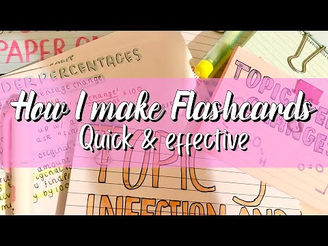 How I Make My Flashcards | GCSE Flashcards | GCSE Revision Methods