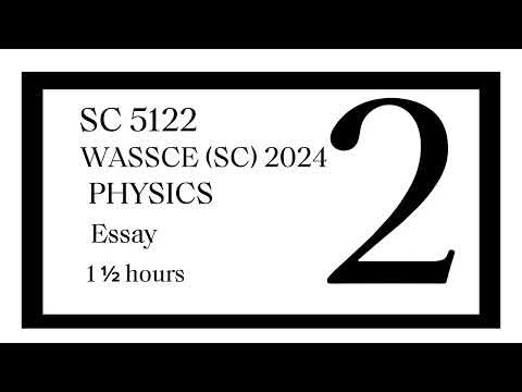 2024 WASSCE May/June Physics theory #fyp #fypシ #viral #physics #waec #gce #exams