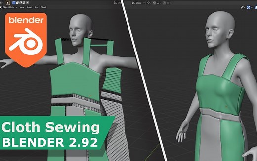 Blender服装高效建模教程