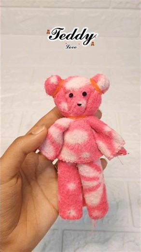 Towel കൊണ്ട് ക്യൂട്ട് Easy Teddy ഉണ്ടാക്കാം #shorts