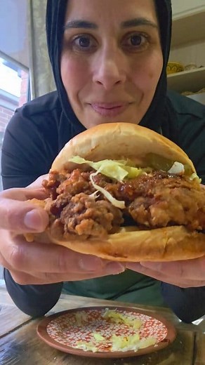 26K views · 294 reactions | CRISPY SPICED CHICKEN BURGER (NO...