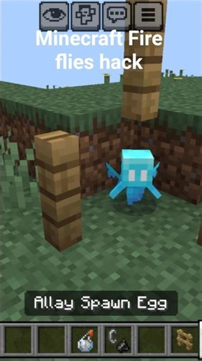 Minecraft Fire flies Hack #minecraft #trending #viral