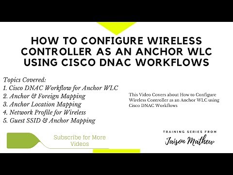 How to configure Wireless Controller as an Anchor WLC using Cisco DNAC Workflows