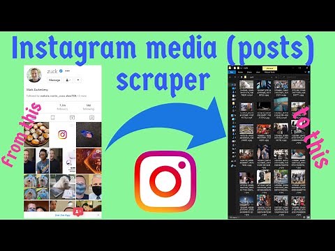 How to scrape photos, videos from instagram profiles - Instagram Post Scraper