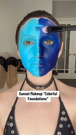 Mixing Blue + Dark Blue Foundations 🪼
