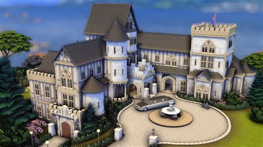 搬运：城堡大厦Sims 4： CASTLE MANSION BUILD 🏰： Storybook Nursery (No CC)