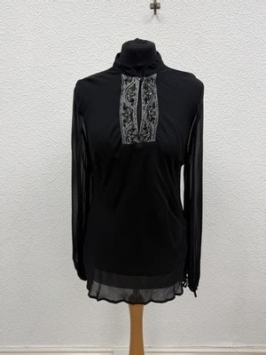 Laura Ashley Top Size 14 Womens Vintage Silk Y2K Boho Whimisigoth Sheer Goth  | eBay UK