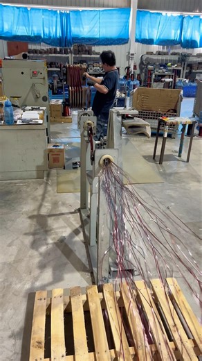 Manufacturing process of high-power brushless generator stator winding #generator