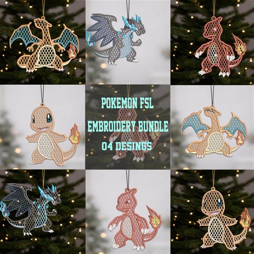 Pokemon FSL Embroidery Bundle, Free Standing Lace Machine Embroidery Designs,pokemon Evolution - Etsy