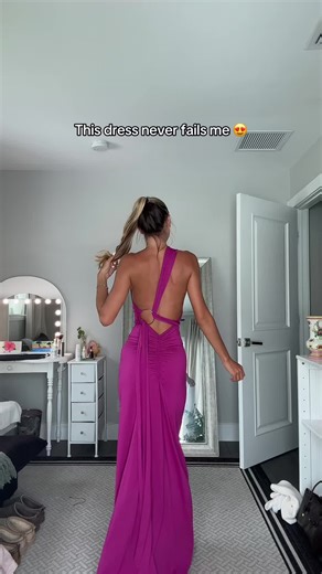 Stunning Backless Dress for Wedding Guests