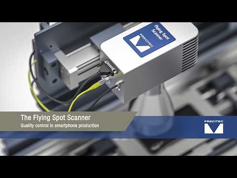 Flying Spot Scanner area probe for optical inline stepheight, surface and thickness inspection