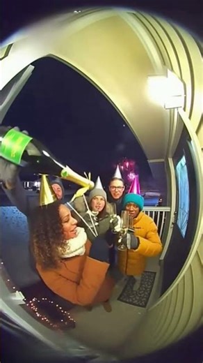 Our Neighbors Surprised Us At Midnight! 😭🥂 #Shorts #HappyNewYear