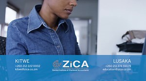 Register for the following ZICA Qualifications; 1. CA Zambia 2. Diploma in Accountancy 3. Taxation Diploma 4. Public Sector Financial Management Diploma Visit our website https://www.zica.co.zm for more information or reach us on either of our social media channels on Facebook, LinkedIn or Twitter. #ZICAMunobe | ZICA (Zambia Institute of Chartered Accountants)