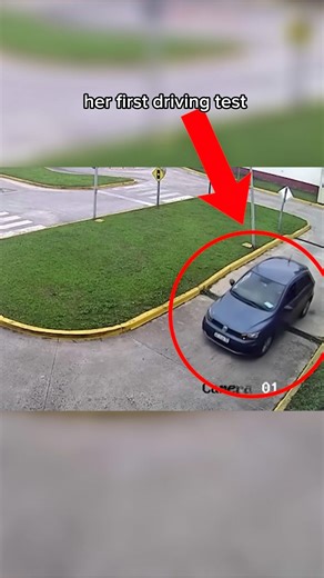 Woman fails her first driving test #driving #shorts #usa #funny