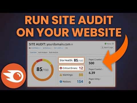 How To Run a Site Audit On Your Website with Semrush (Step-by-Step)