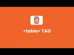 How to Create Tables in HTML: Tr, Th, and Td Explained
