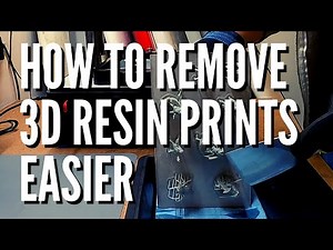 How To Remove 3D Resin Prints Easier - Lowering Base Layer Curing Times For Easy Build Plate Removal