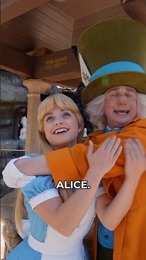 Alice Vs Mad Hatter at Disneyland! 🫖💖 #funny #disney #aliceinwonderland
