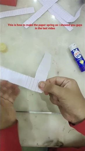 this is how to make a paper spring