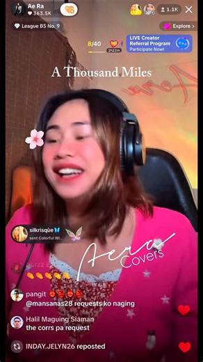 Female Pop Songs Medley 🎤🎧 by: Aera Covers ✨🎤 🎤 Sway 🎤 Out of reach 🎤 I don’t wanna wait 🎤 A thousand miles #livestreaming #aeracovers #medleysongs | Reyo Susbilla Jr.
