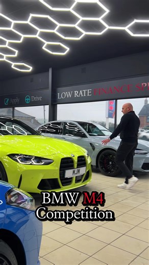 BMW M4 Competition – £57,990 – 13,233 miles A seriously head-turning performance machine in Sao Paulo Yellow with an incredible specification. Featuring the Ultimate Pack, Carbon Exterior Pack, Parking Assistant Plus, and Carbon Bucket Seats, this M4 Competition delivers pure M performance with striking looks and track-ready intent. #BMWM4Competition #SaoPauloYellow #UltimatePack #CarbonExterior #CarbonBucketSeats