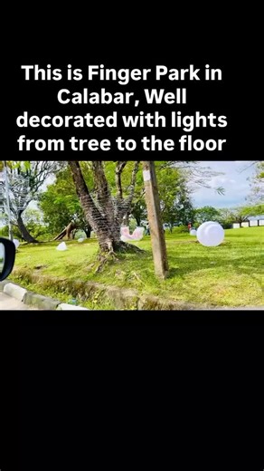 Calabar Finger Park looking beautifully decorated from the trees down to the floor. #calabarblog | Calabar Blog Media