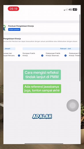Cara Mengisi Refleksi Tindak Lanjut di PMM