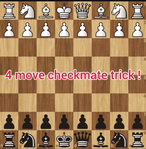 4 Move Checkmate Trick | Fool’s Mate#checkmate