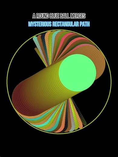 A round blue ball merges.#bouncingball #maths #viralvideo #python #funny