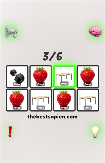 Juego de Fresa Mesa Pesa: ¡No te Equivoques!