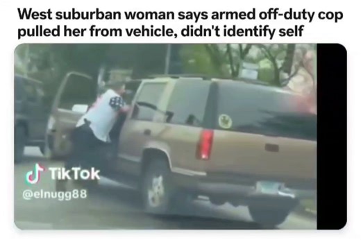 Off duty police pulls over Hispanic woman driving—while wearing his "Trump 45" shirt.Cut the woman off in traffic with his gun drawn—then pulled her out of car and handcuffed her.He never identified himself.Cop is so MAGA—his truck has personalized license plate "Prez 45."18-year-old Breanna Pantoja said she felt like she was being profiled—and was not involved in any accident like the cop accused her."At first I thought I was getting robbed or something cause I didn't know it was a police offic