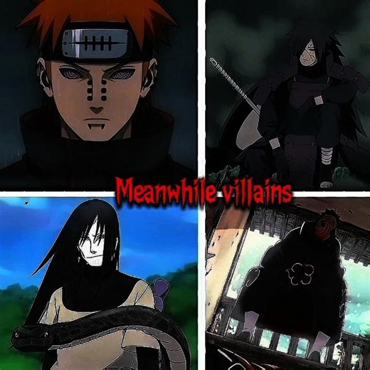 Naruto villains 🥶🤯 || #naruto #anime #edit #villain .