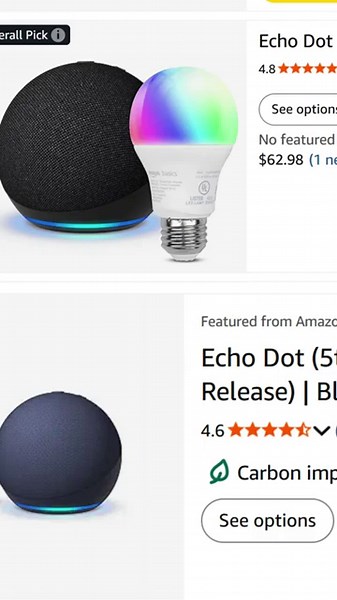 Echo Dot 5th Gen, 2022 release – Smart Speaker with Alexa Voice Control, Charcoal