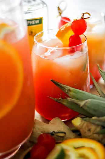 Tropical Rum Punch (  Non-Alcoholic Punch Recipe)