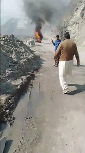 Mohmand dam hydro power project LBAR CGGC Deisal tanker on fire