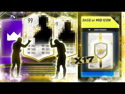 FIFA 22 17 x new base or mid icon upgrade packs!