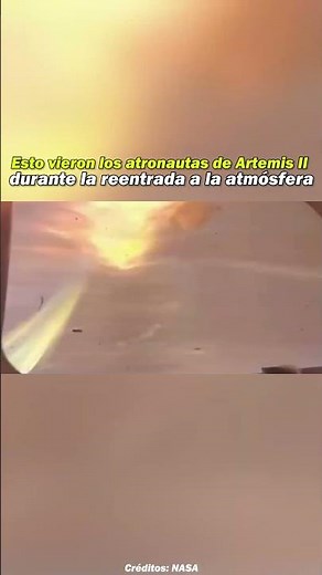Así se ve volver del espacio: Artemis 2