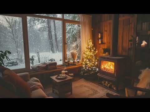 Soft Christmas Ambience| 1 Hour Instrumental Christmas Music | Cozy Winter Night