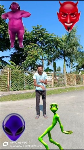 Magical head to Alien, Fatty dog, Gorilla & Squid game doll dance - funny vfx video 😄😄