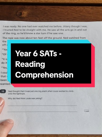 Year 6 SATs Reading Comprehension Tips