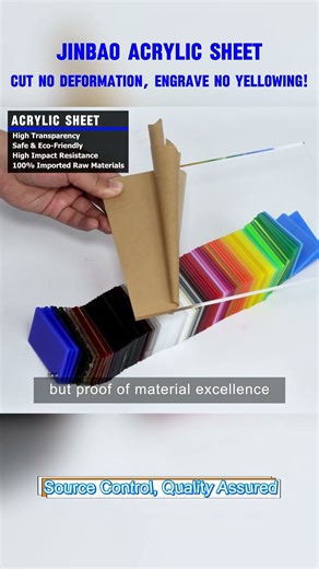 The Ultimate Test: Cutting & Laser Engraving Jinbao Acrylic (No Warp, No Yellowing)