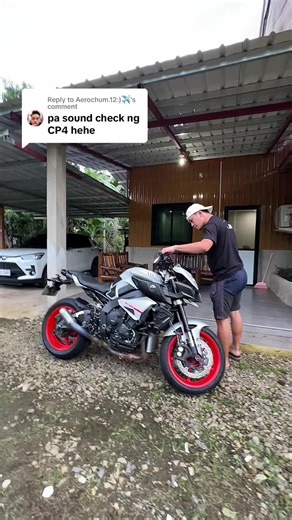 Replying to @Aerochum.12:)✈️ Cp4 engine sound check❤️‍🔥 #yamaha #mt10 #mt09 #r1#bigbike #soundcheck #sc #kawasaki #ducati #ninja